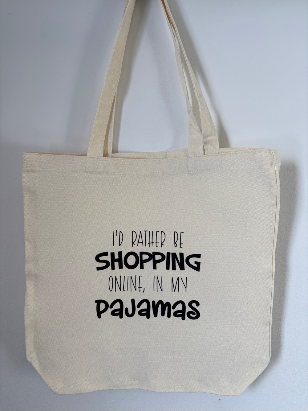 Funny Shopping Canvas Tote Bag
